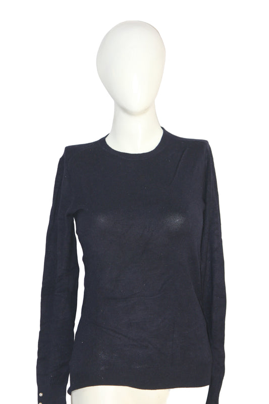 ZARA Knit Black SoftStretch Winter Sweatshirt – Medium