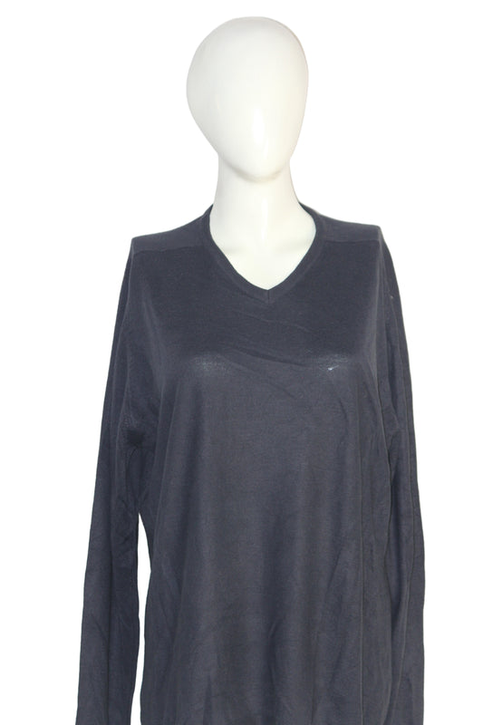 M&S Navy Blue Knit Sweatshirt – Medium