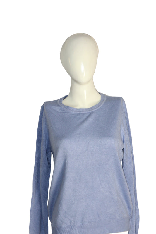 Bonmarché Sky Blue Soft Acrylic Sweatshirt – Medium