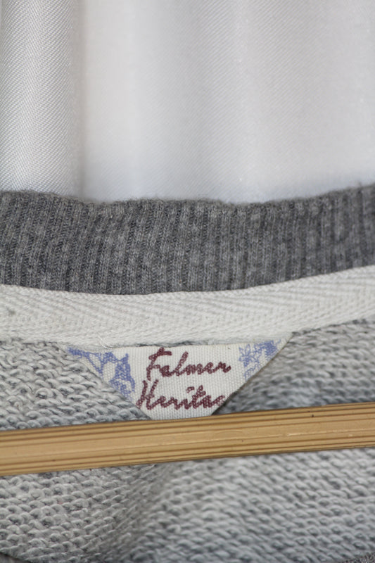 Falmar Heritage Grey Floral Net Sweatshirt – Small