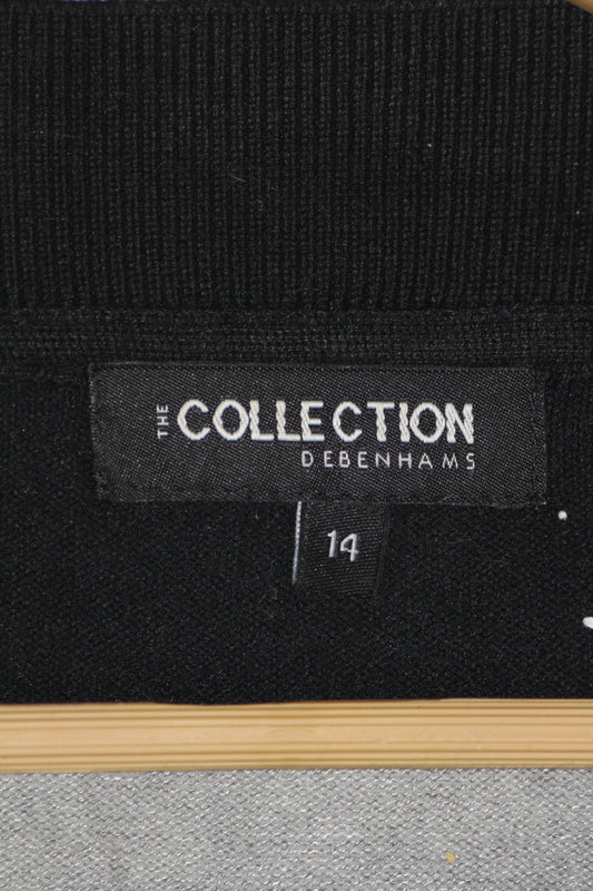 Debenhams Black & White Stripe Classic Sweatshirt – Medium