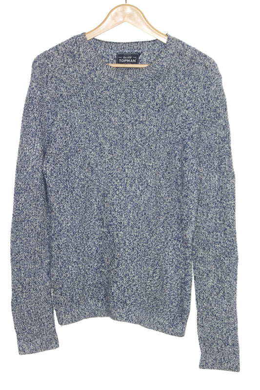 Topman Blue Wool Blend Sweater – Large