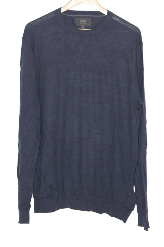 M&S Navy Blue Sweatshirt– XXL