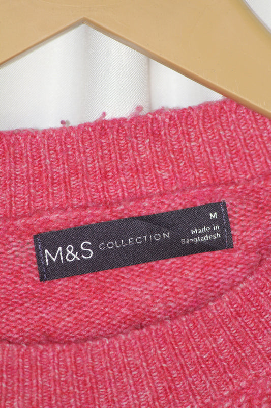 Pink High Neck Sweater – M&S – Medium