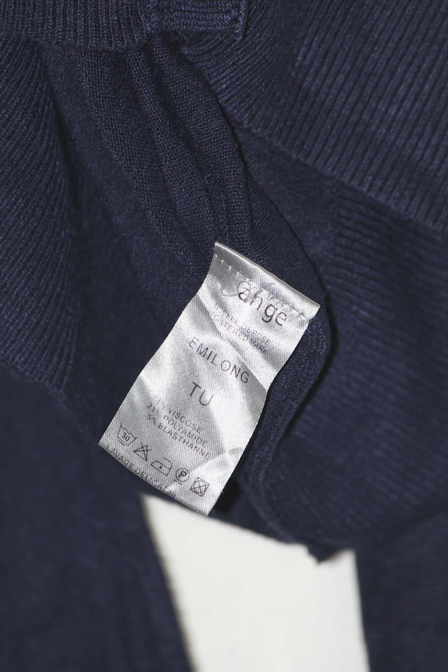 Tu Navy Blue Long Button-Down Sweater (Large)