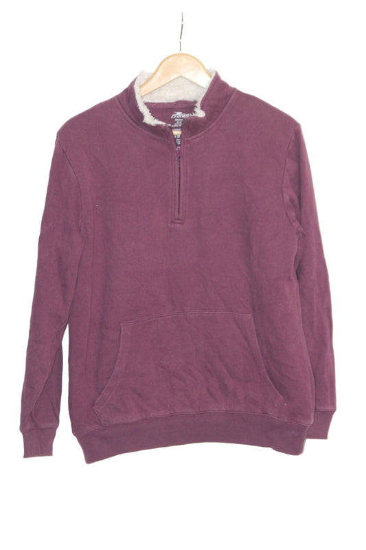 Crane Half-Zip Maroon Sweatshirt – Medium