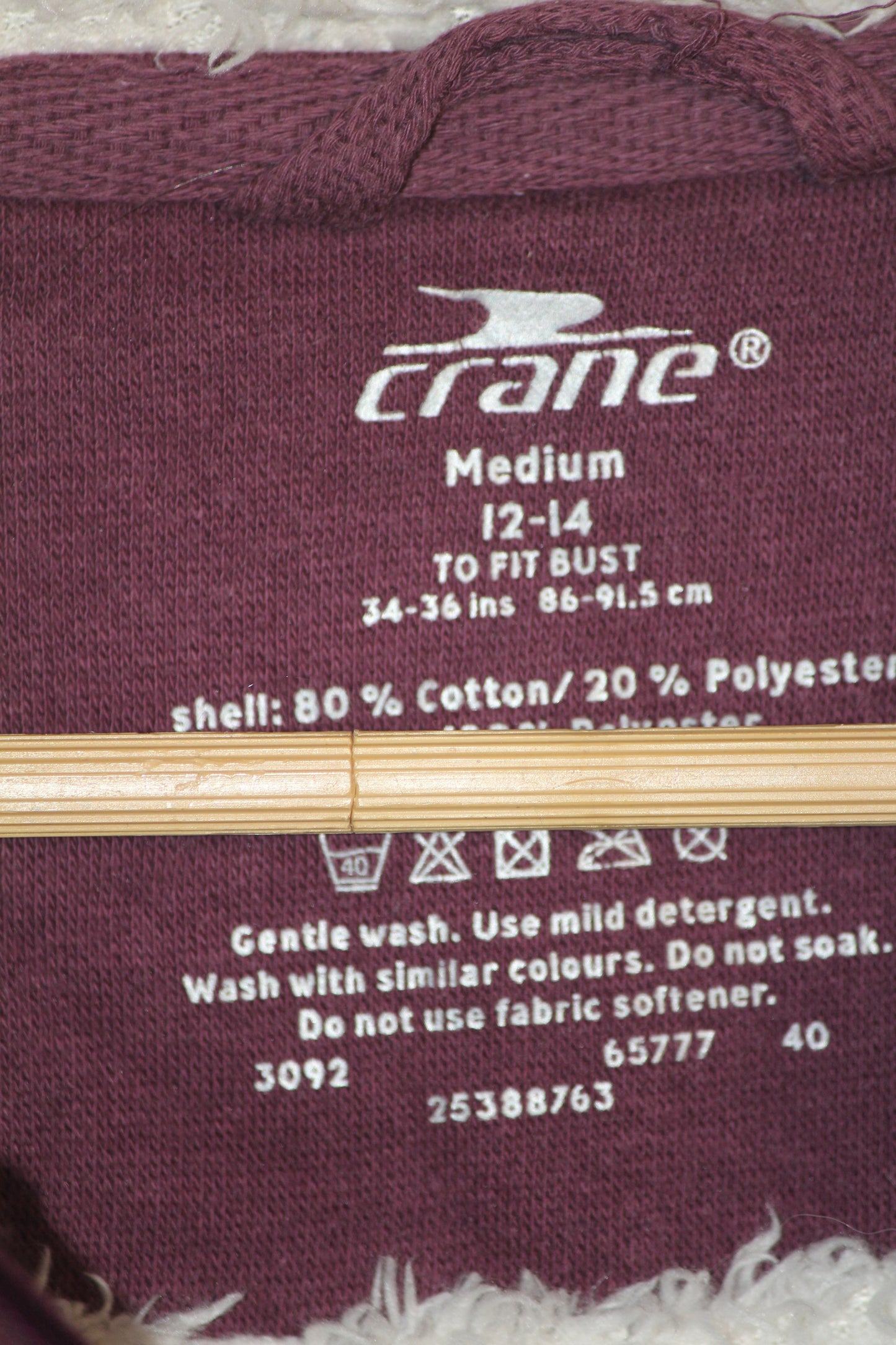 Crane Half-Zip Maroon Sweatshirt – Medium