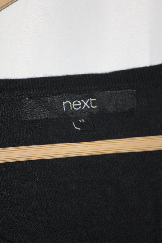 Next Black Full Sleeve Stretch Bodycon Dress