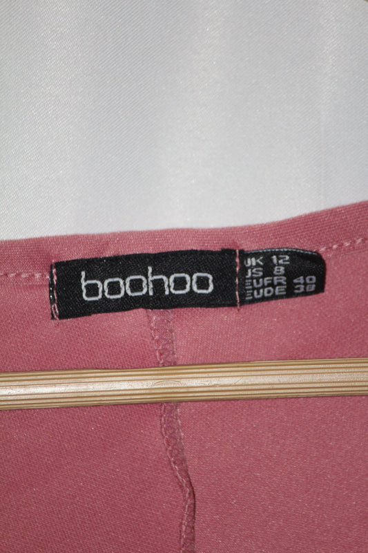 Boohoo Pink Full Sleeve Long Bodycon Dress