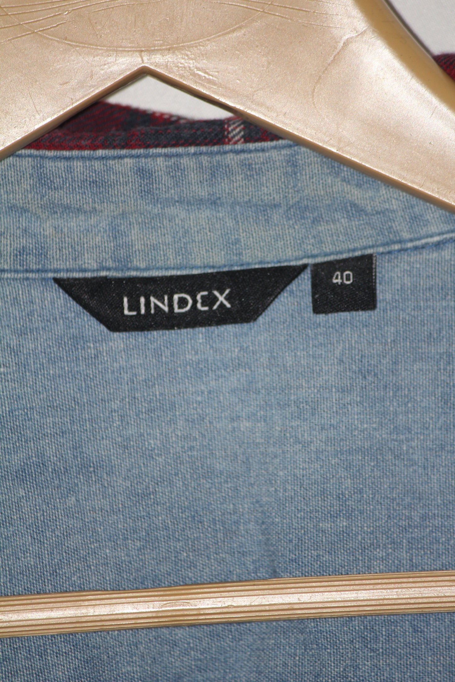 Vibrant Charm – Lindex Red Checkered Button Down Shirt