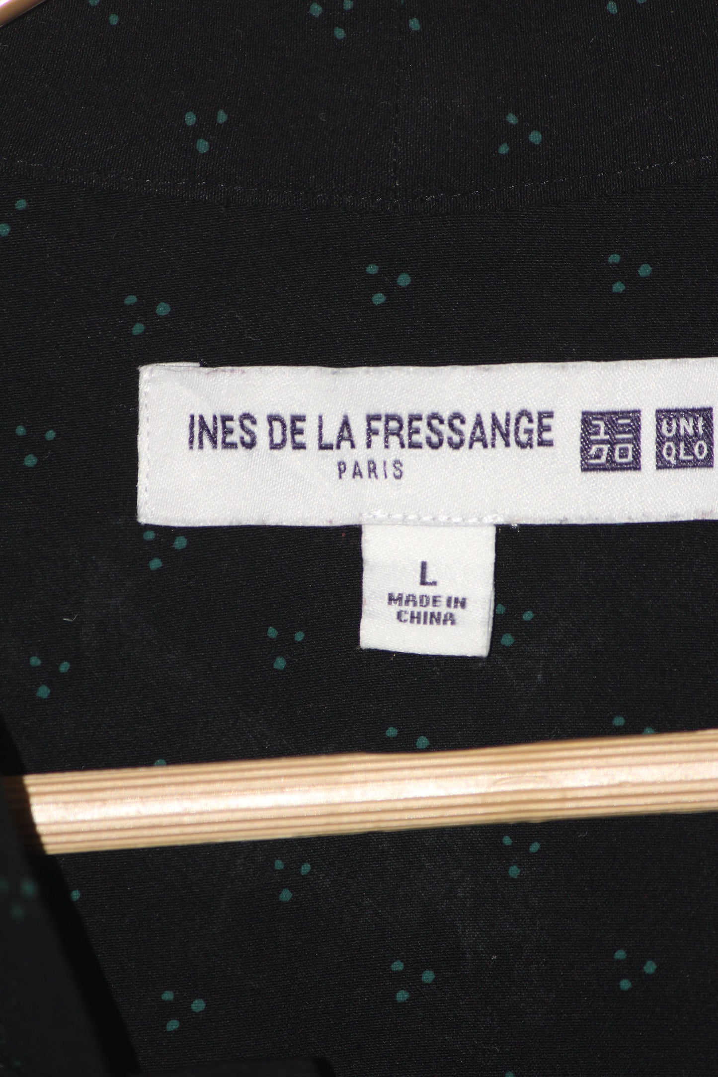 Ines De La Fressange Black Viscose Shirt – Large