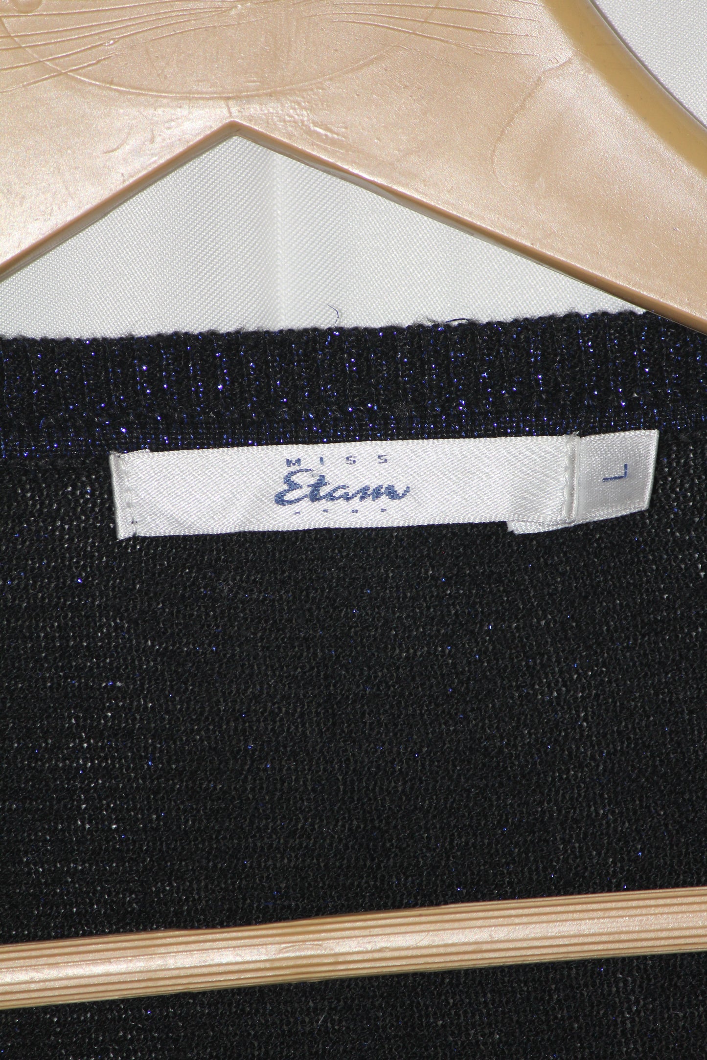 Etam Navy Blue Full Sleeve Stretch Bodycon Dress