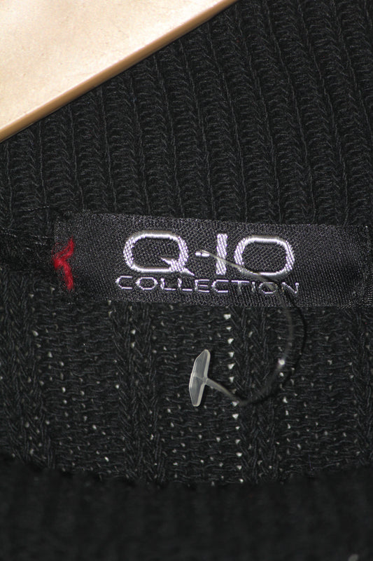 Q10 Black Sleeveless Stretch Bodycon Dress