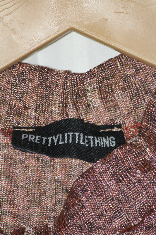 PrettyLittleThing Gold Sleeveless Stretchable Bodycon Dress