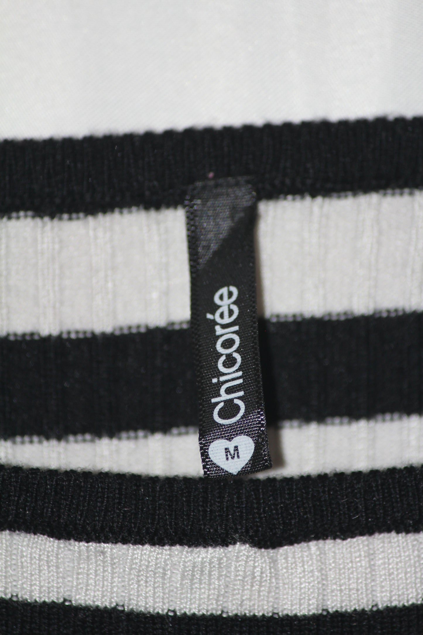 Chicoree Black & White Striped Sleeveless Bodycon Dress