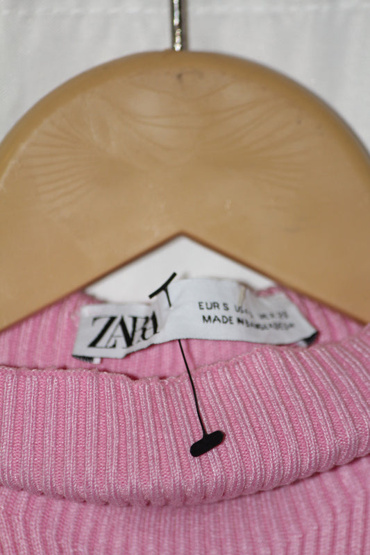 Zara Pink Sleeveless Stretchable Bodycon Dress