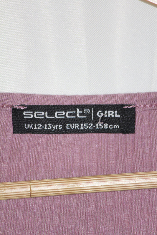 Select Pink Full Sleeve Crop Top for Women – Medium