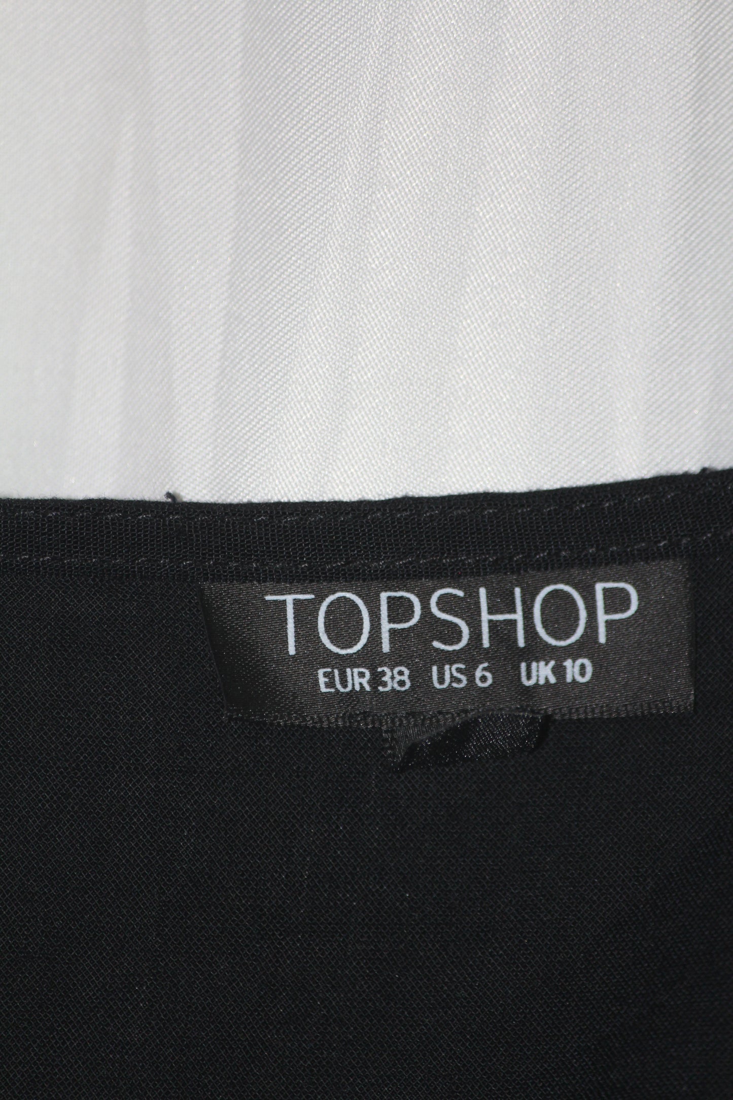 Topshop Black Buttoned Tank Top