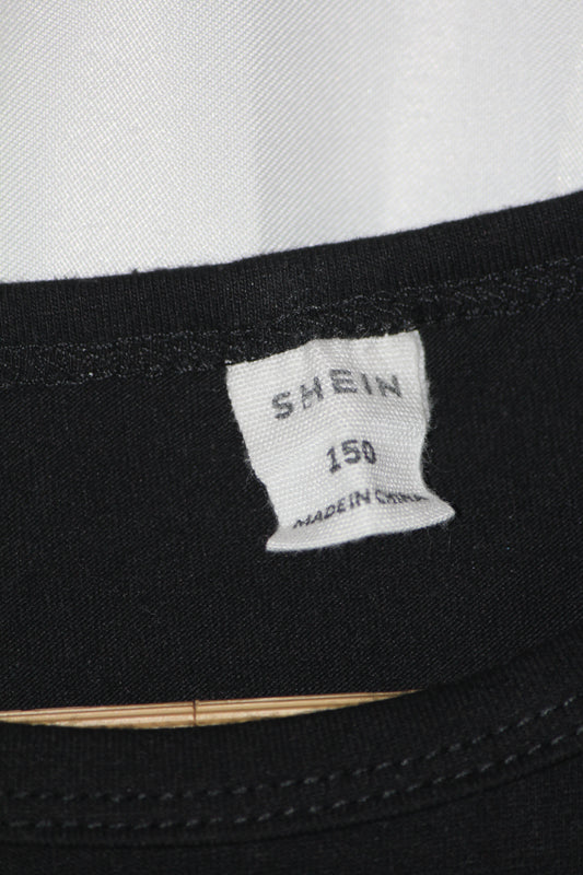 Rainbow Sleeve Black Crop – Shein (M)