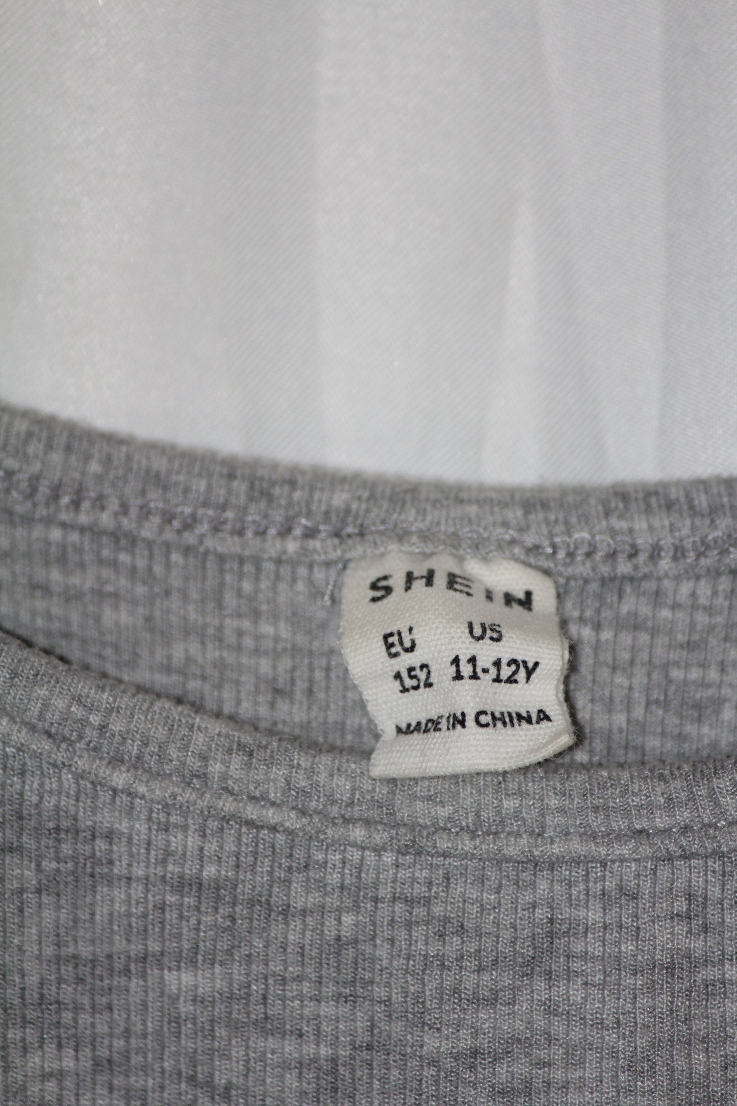 Shein Grey Crop Top - Small