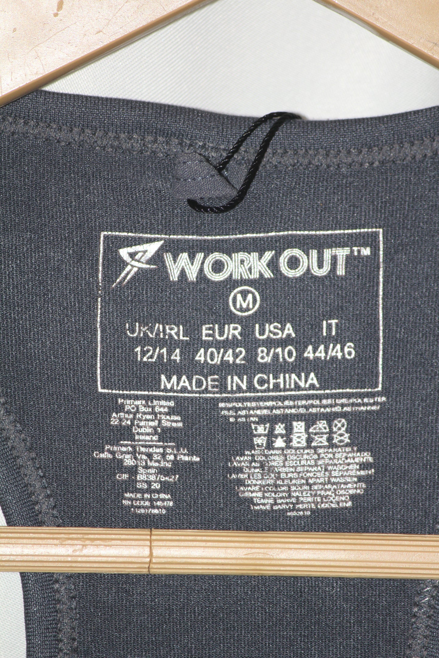 Primark Grey Sports Sleeveless Crop Top - Medium