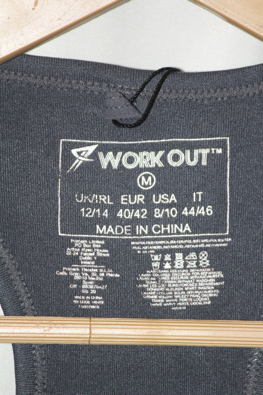 Primark Grey Sports Sleeveless Crop Top - Medium