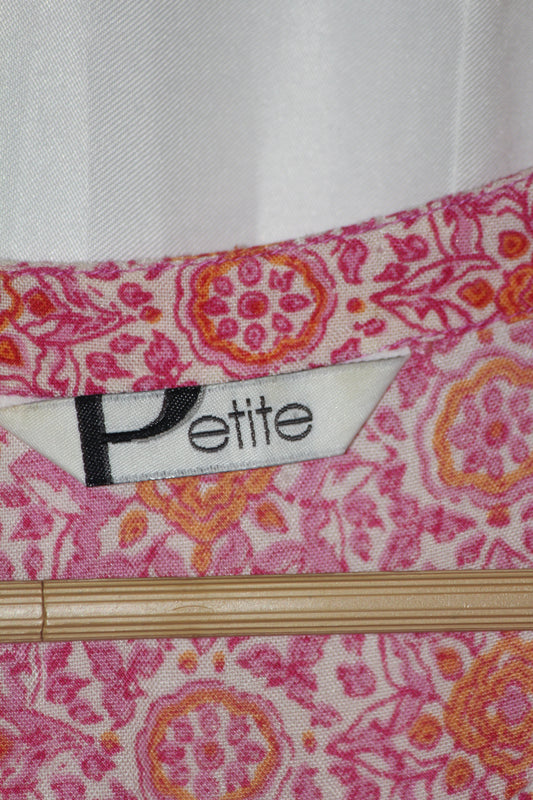 Pink Floral Crop Top – Petite (M)