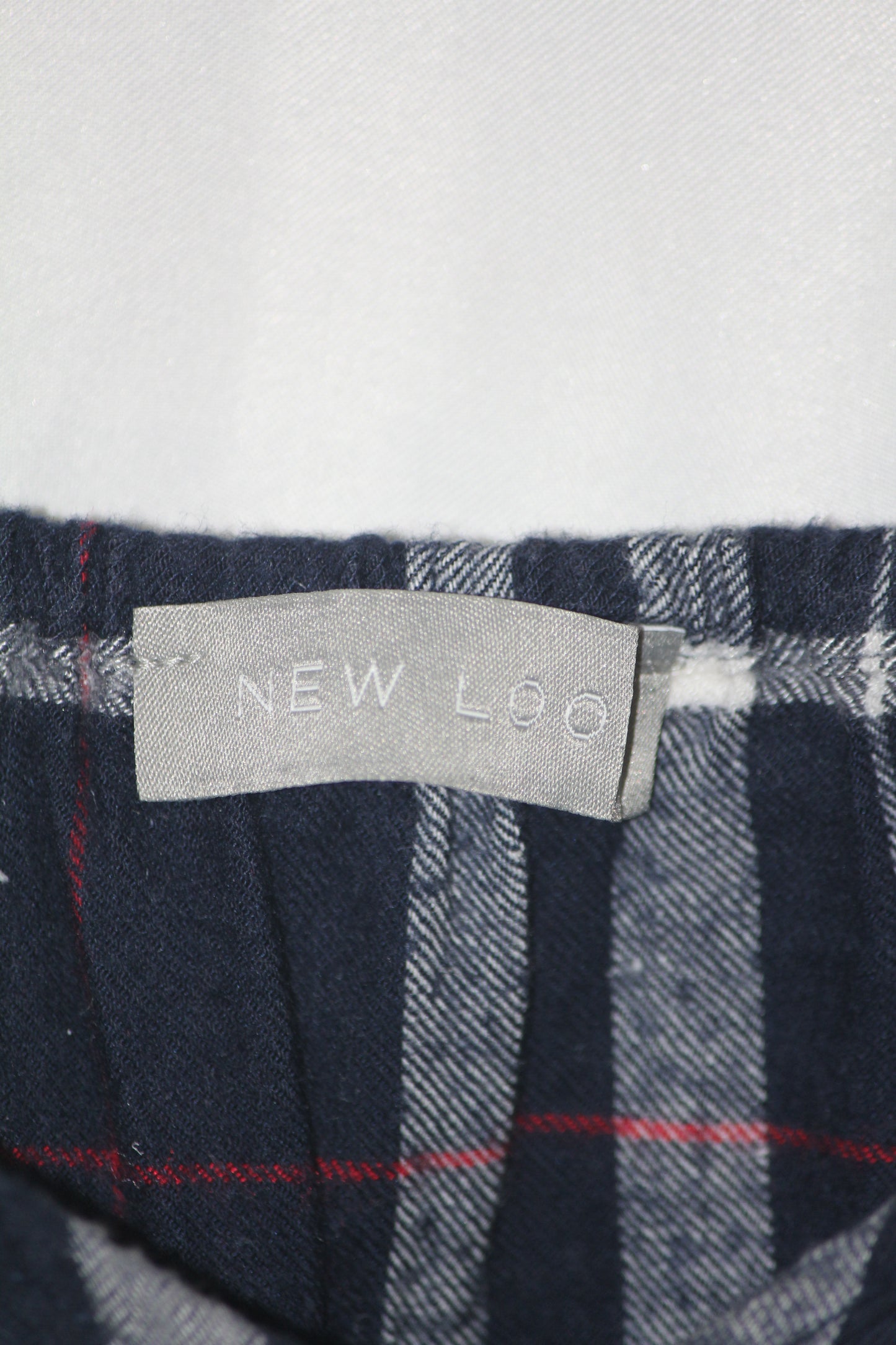 New Look Navy Blue Checkered Tank Top - Small