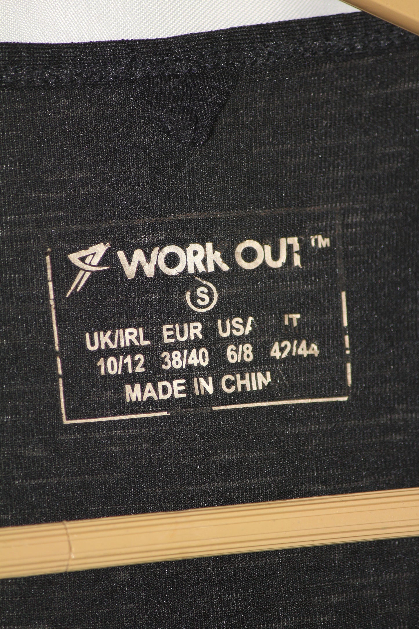 Work Out Black Polyester Tank Top – Small (Active Fit)