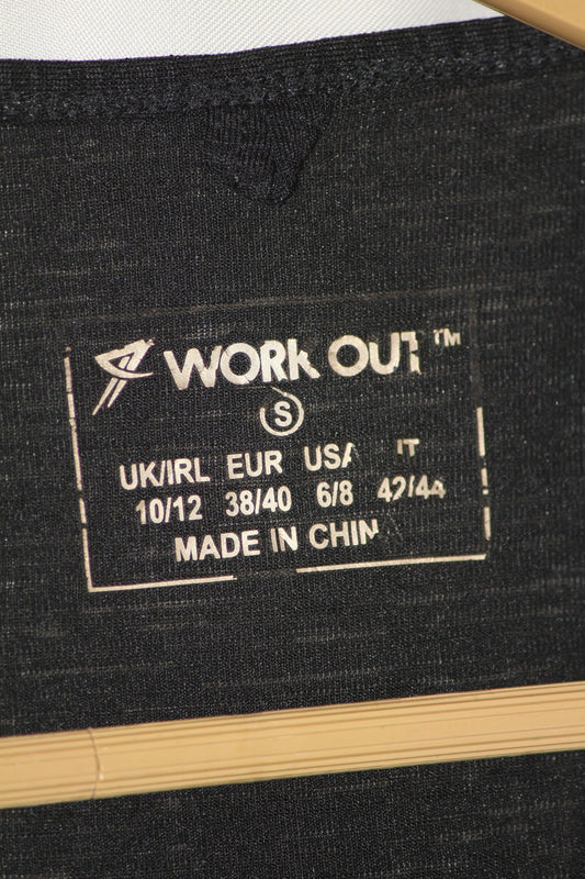 Work Out Black Polyester Tank Top – Small (Active Fit)