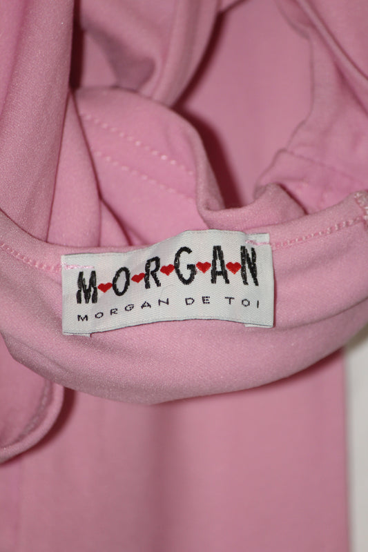 Morgan Pink Sleeveless Cotton Crop Top for Women – Small