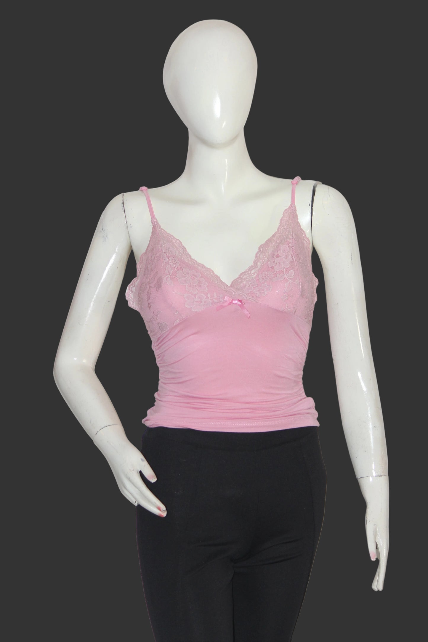 Thriftyfy Pink Tank Top – Small (Cute Casual Fit)