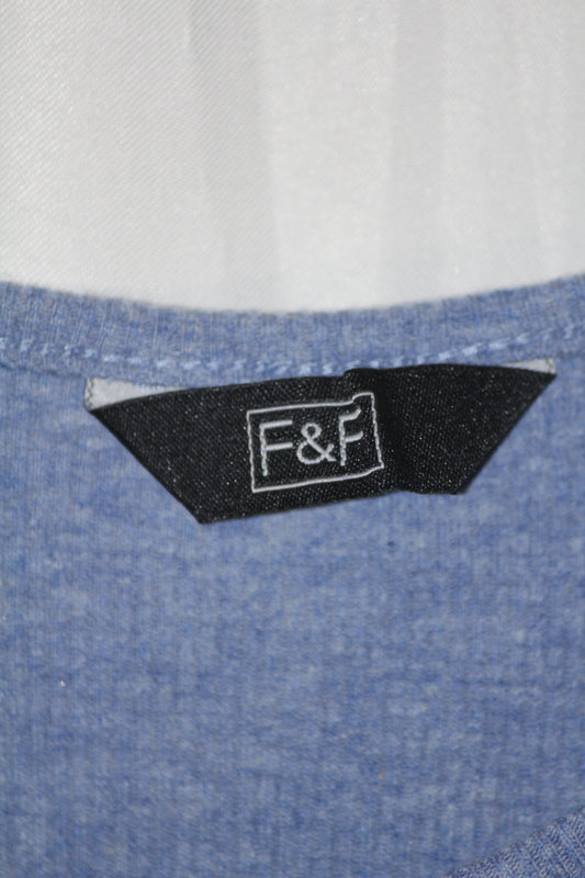 F&F Sky Blue Cotton Tank Top – Medium (Light & Breezy)