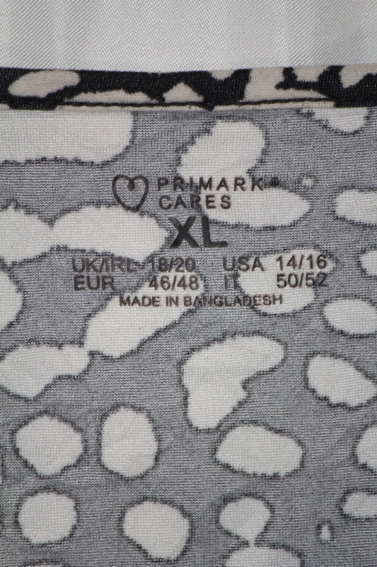 Primark Black & White Tank Top – XL (Stylish Contrast)