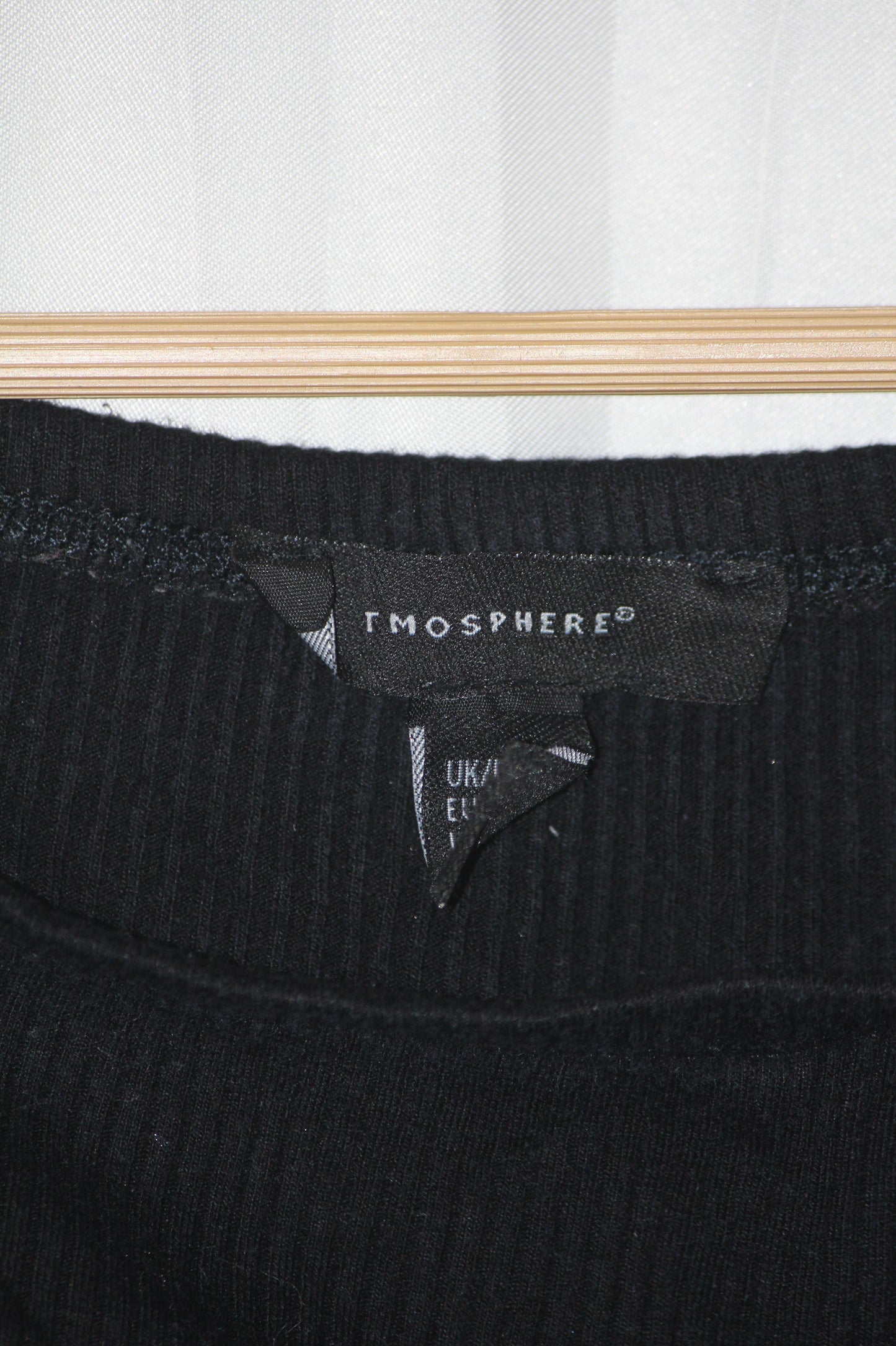 Atmosphere Black Full Sleeve Crop Top for Women – Small