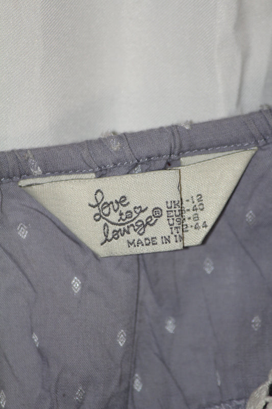 Love to Lounge Blue Dot Tank Top – Medium (Fun & Comfortable)