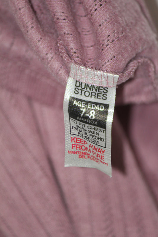Dunnes Stores Pink Full Sleeve Crop Top for Women – Small