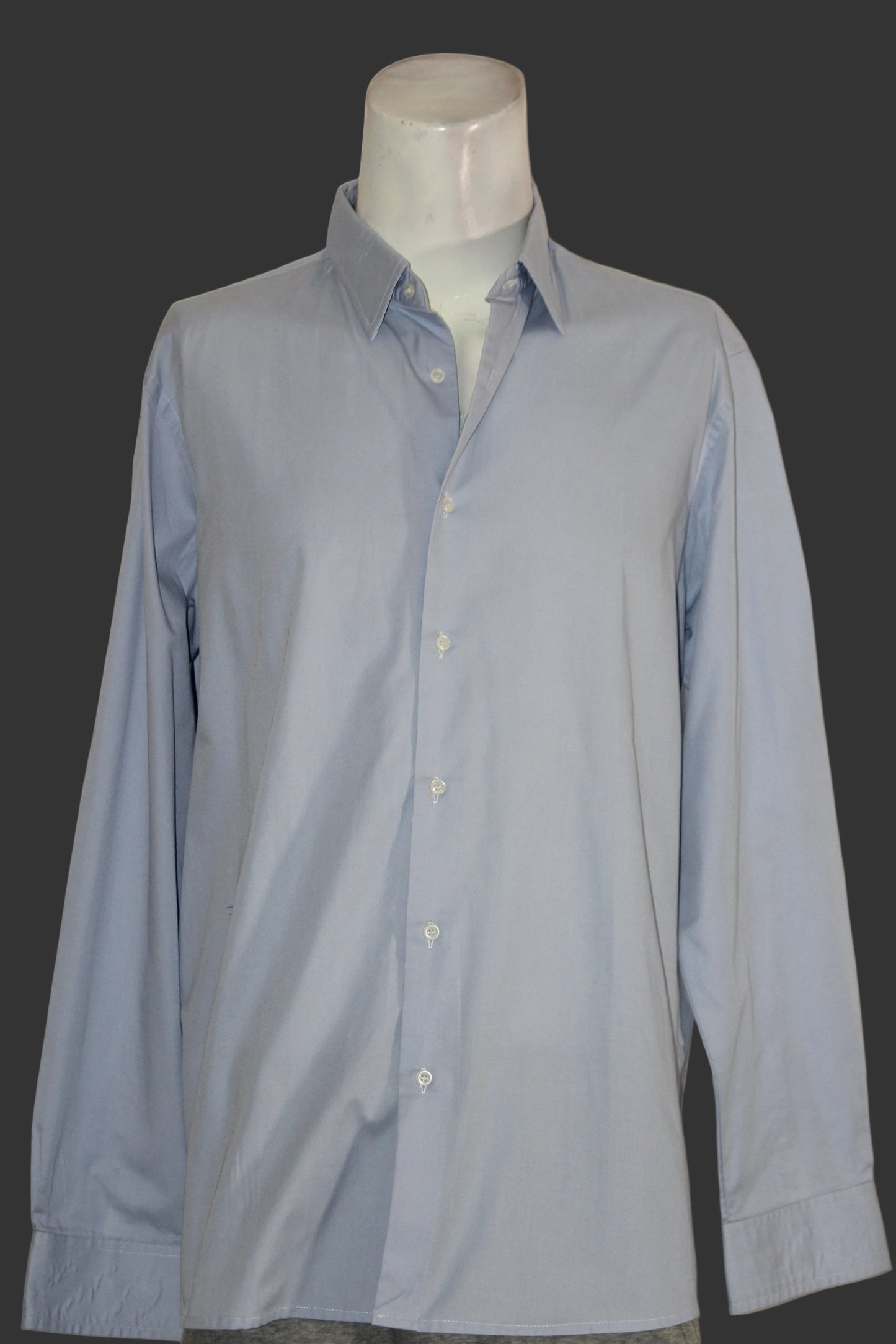 Blue Full Sleeve Button-Down Shirt – Thriftyfy (Large)