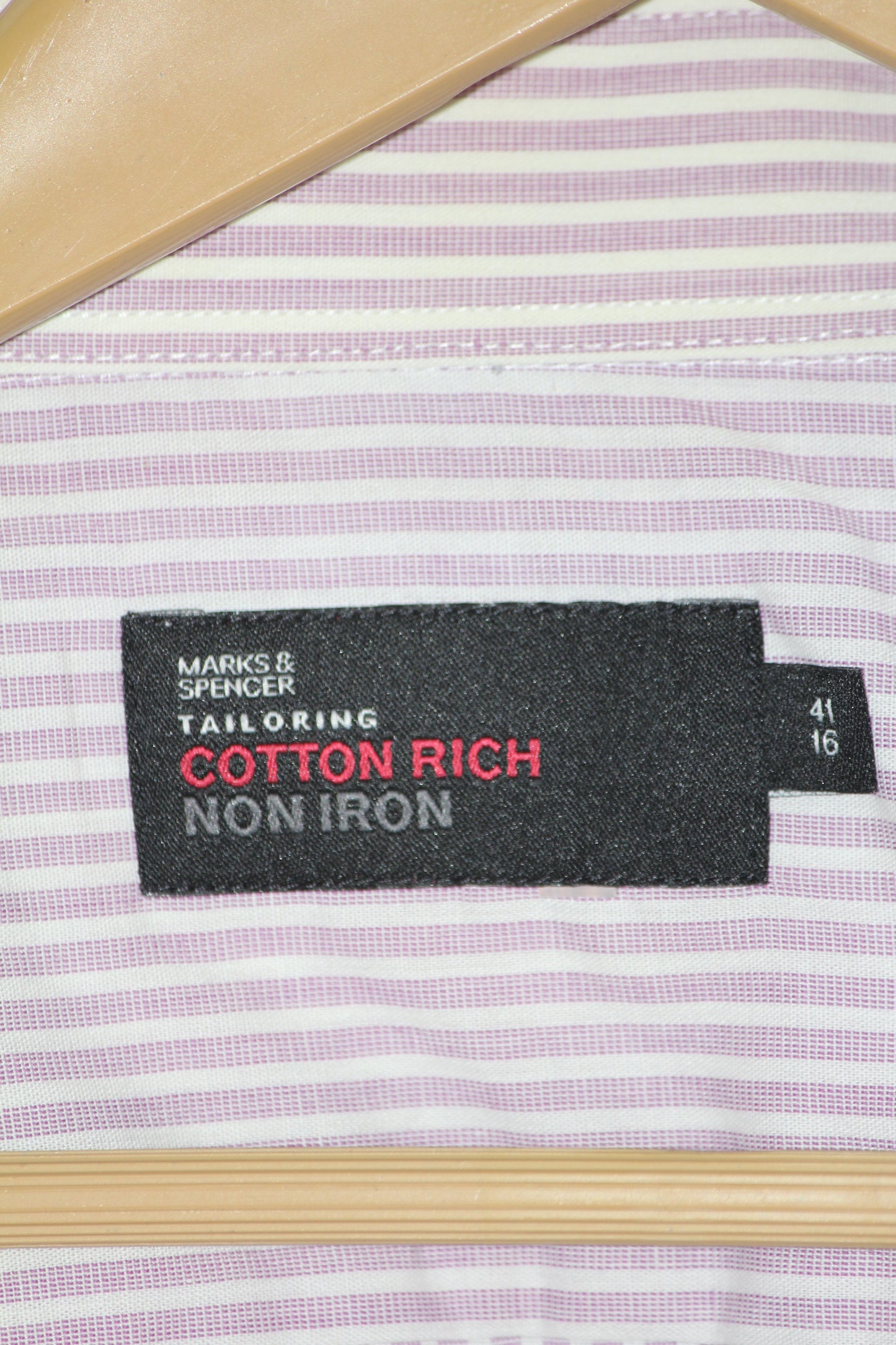 M&S Pink Stripe Half Sleeve Shirt – Large