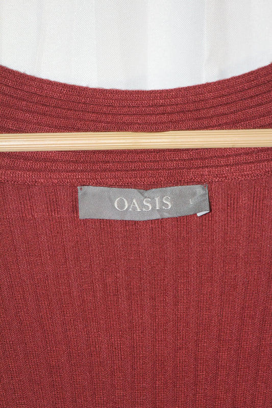 Oasis Maroon Cozy Blouse