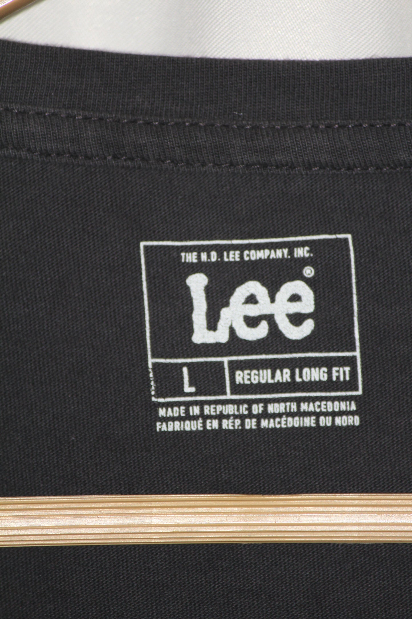 Lee Black Half Sleeve Cotton T-Shirt