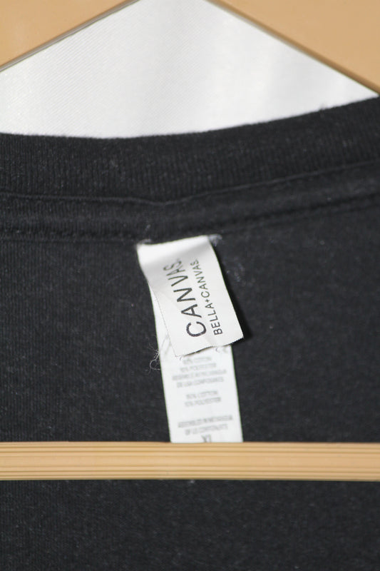 Canvas Black T-Shirt – XL
