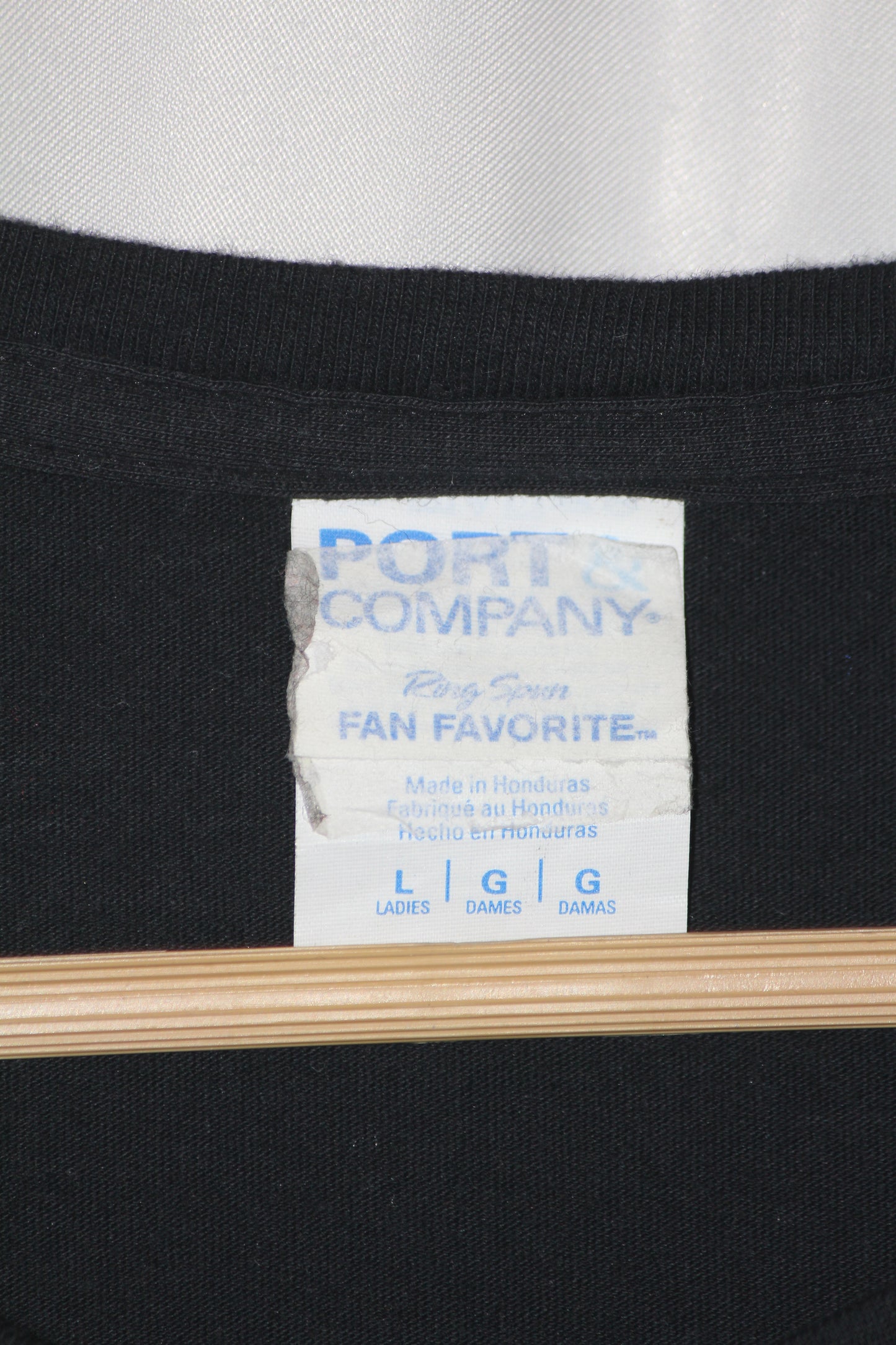 Port & Company Black T-Shirt – Large