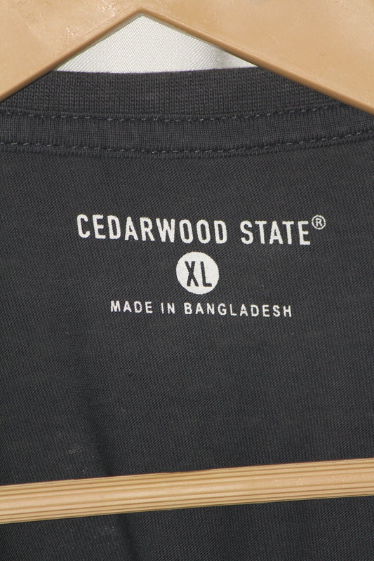 Cedarwood State Black T-Shirt – XL