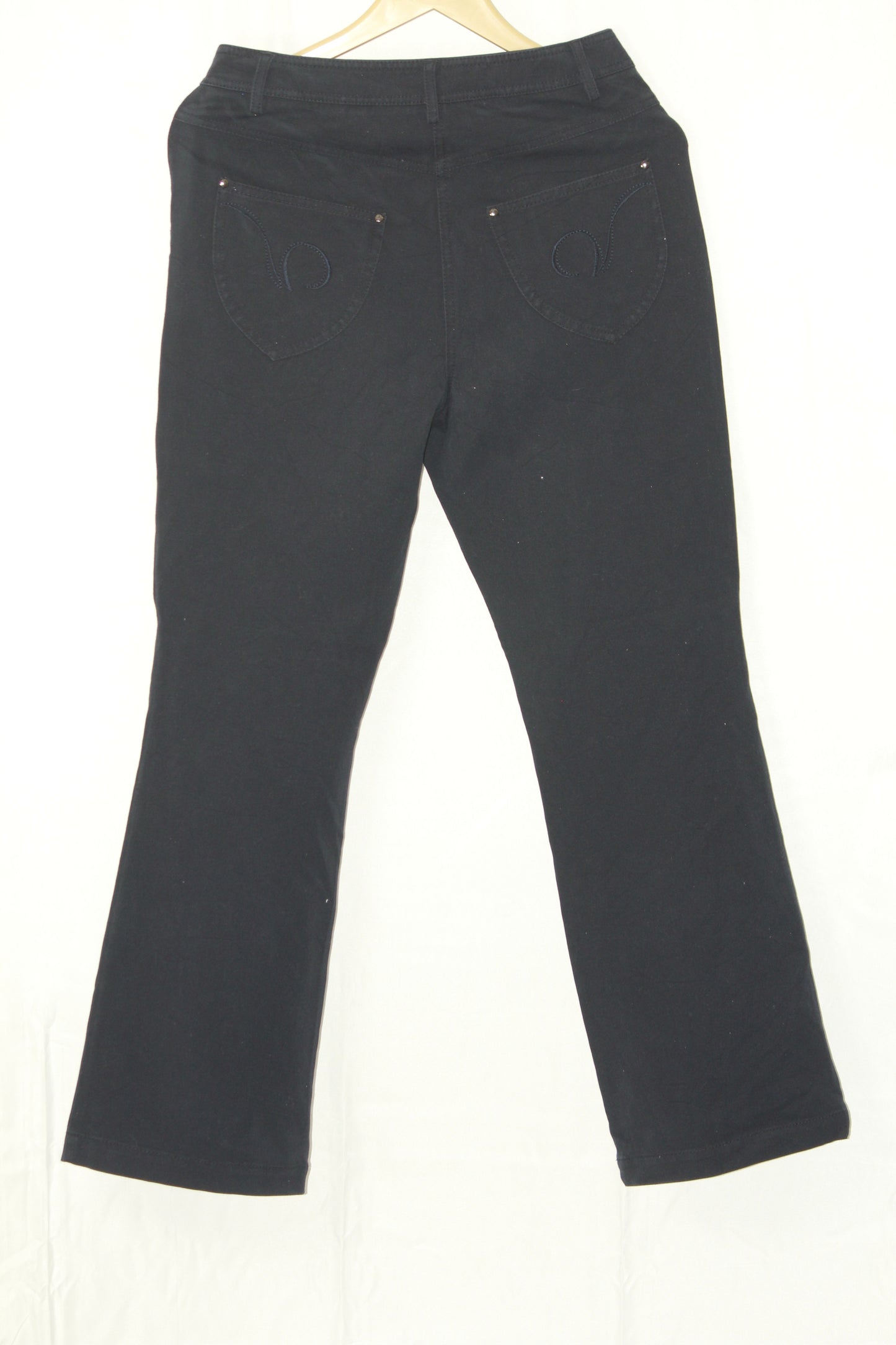 Viyella Classic Black Bell Bottom Pants