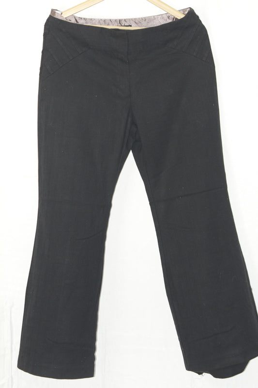 Next Black Tailored Bell Bottom Pants