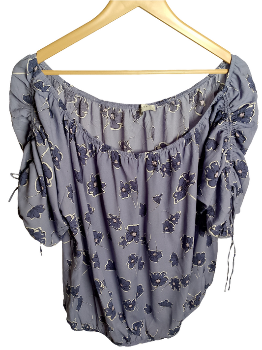 Papaya Purple Bloom Blouse