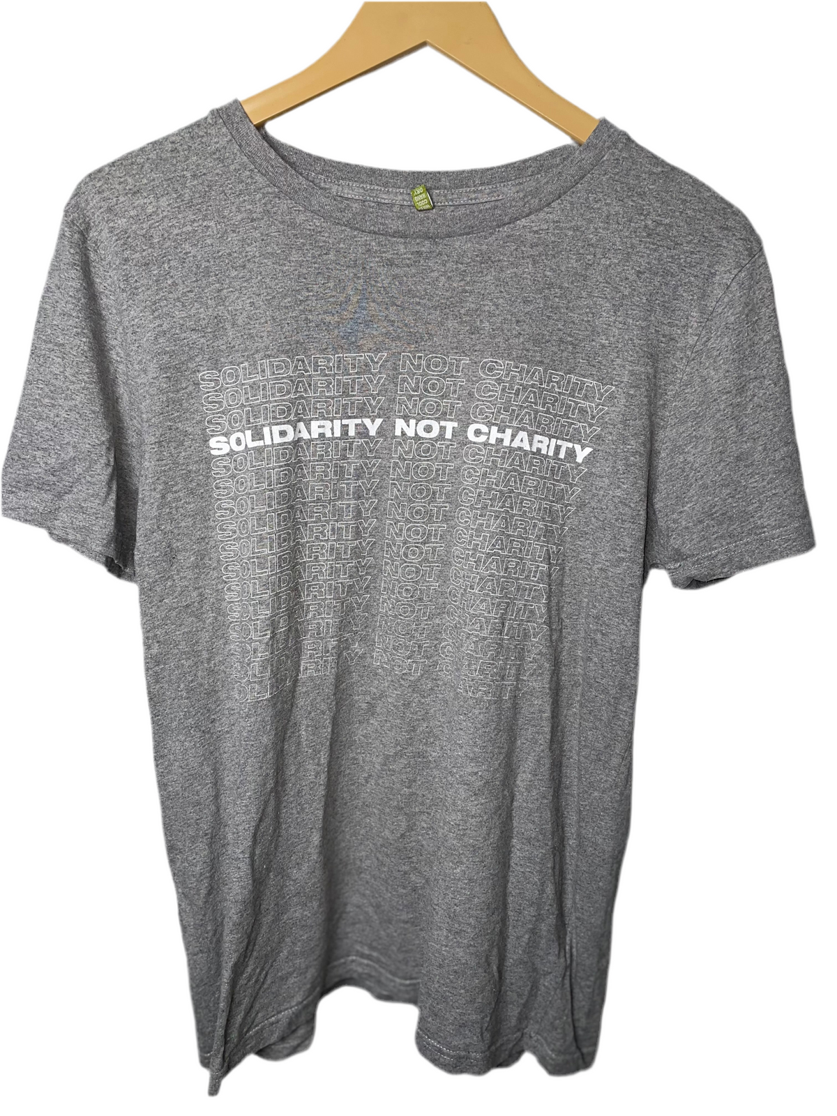 Rapanui Grey 'Solidarity Not Charity' T-Shirt