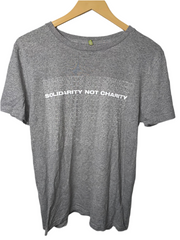 Rapanui Grey 'Solidarity Not Charity' T-Shirt