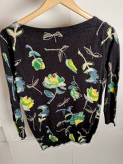 Thriftyfy Midnight Bloom Blouse